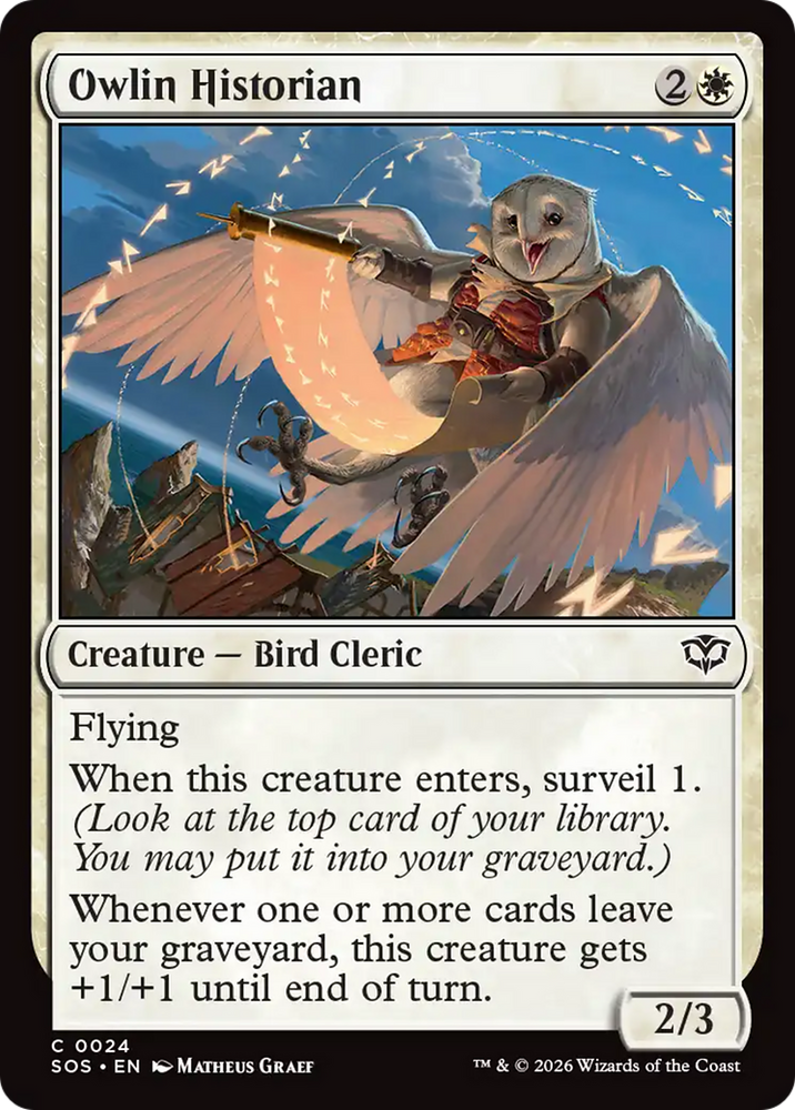 Owlin Historian [Secrets of Strixhaven] Magic: The Gathering