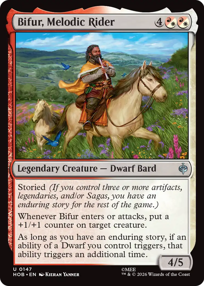 Bifur, Melodic Rider [The Hobbit] Magic: The Gathering