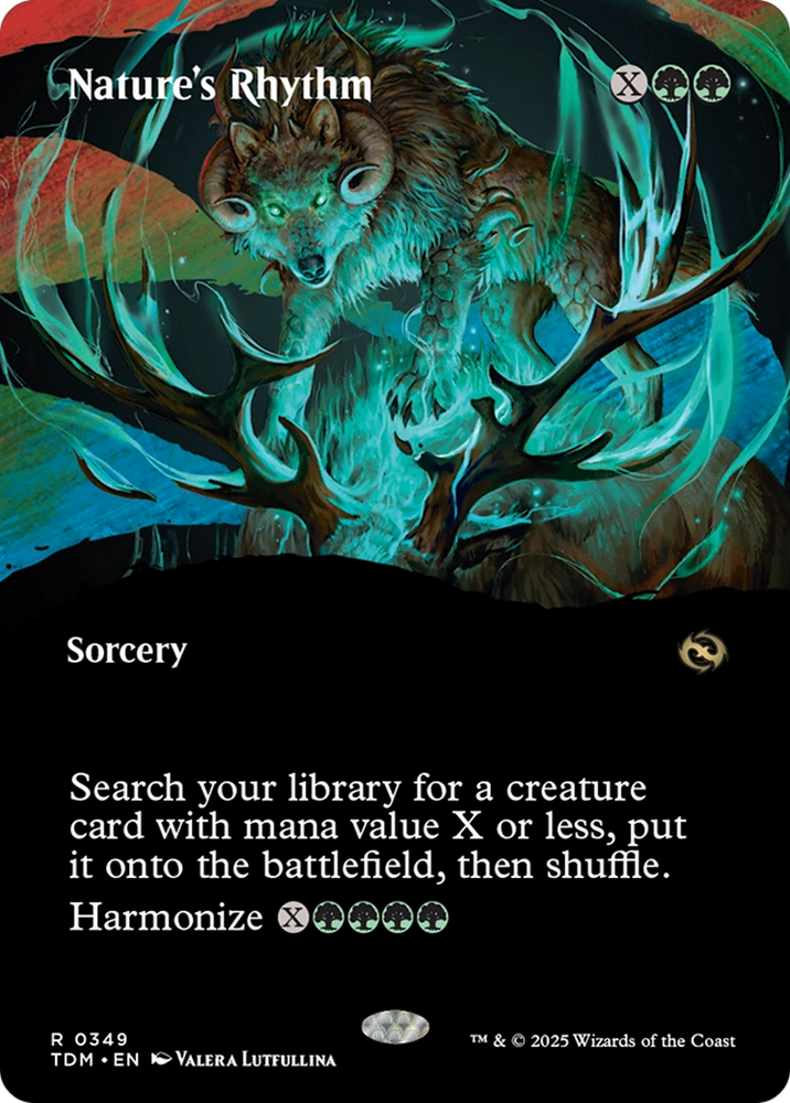 Nature's Rhythm (Borderless) [Tarkir: Dragonstorm] Magic: The Gathering