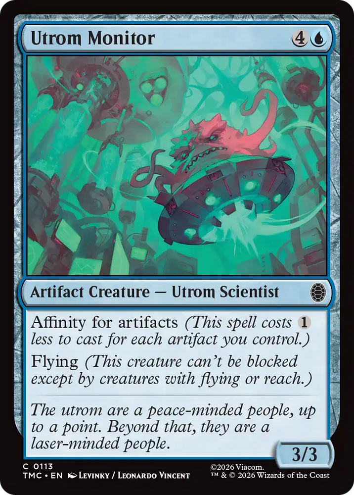 Utrom Monitor [Teenage Mutant Ninja Turtles Commander] Magic: The Gathering