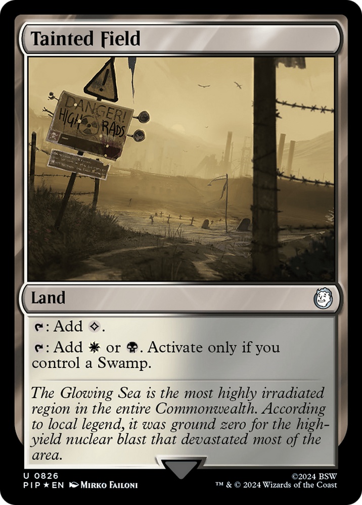 Tainted Field (Surge Foil) [Fallout] Magic: The Gathering