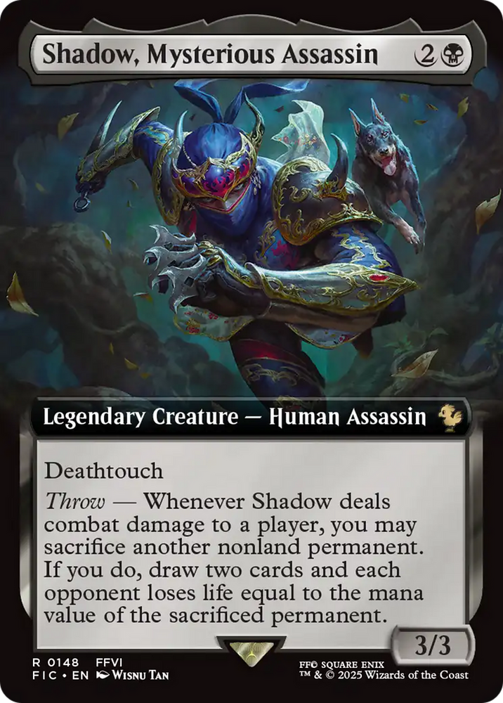 Shadow, Mysterious Assassin (Extended Art) [FINAL FANTASY Commander] Magic: The Gathering