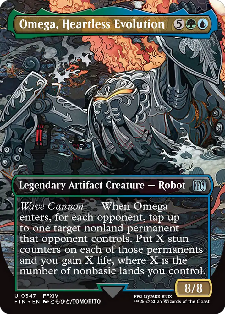 Omega, Heartless Evolution (Borderless) [FINAL FANTASY] Magic: The Gathering