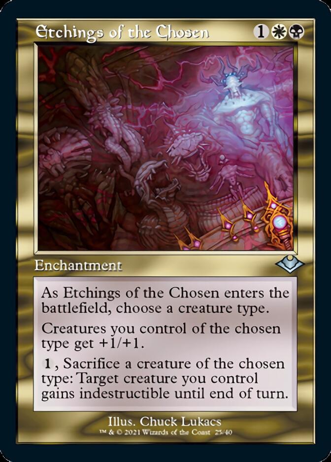 Etchings of the Chosen (Retro Foil Etched) [Modern Horizons] Magic: The Gathering