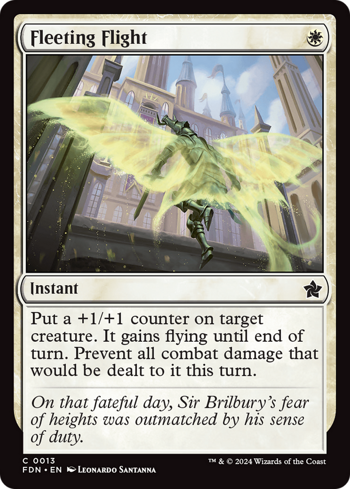 Fleeting Flight [Foundations] Magic: The Gathering