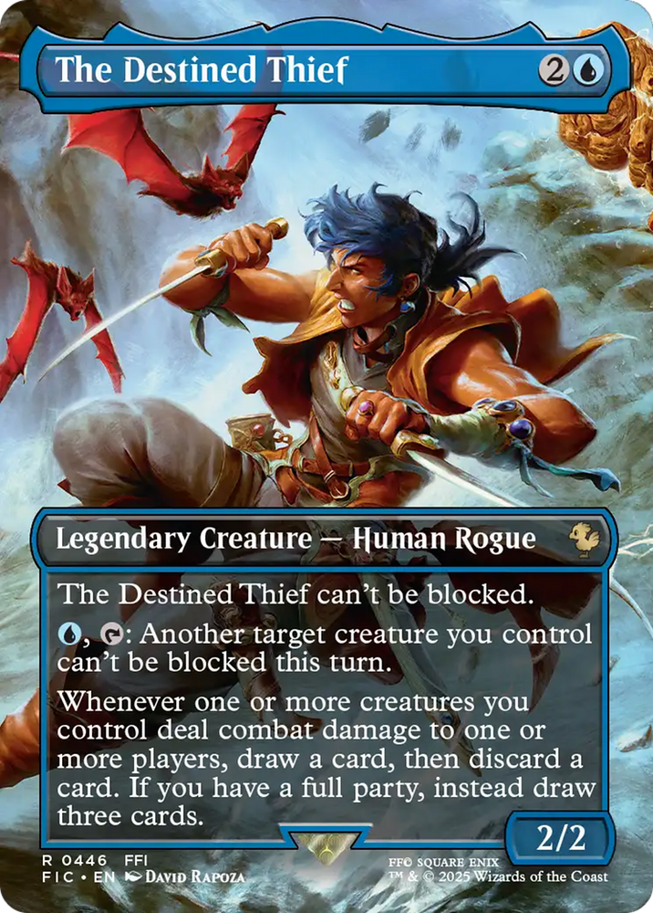 The Destined Thief (Borderless) [FINAL FANTASY Commander] Magic: The Gathering