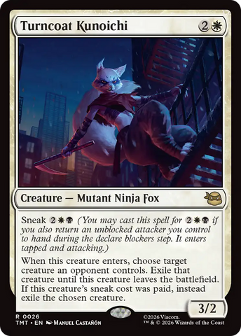 Turncoat Kunoichi [Teenage Mutant Ninja Turtles] Magic: The Gathering