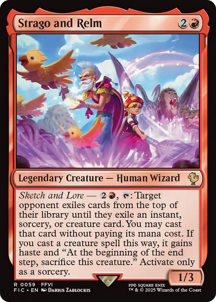 Strago and Relm [FINAL FANTASY Commander] Magic: The Gathering