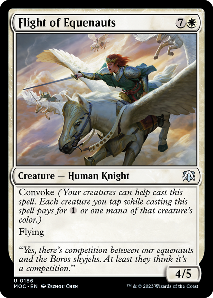 Flight of Equenauts [March of the Machine Commander] Magic: The Gathering
