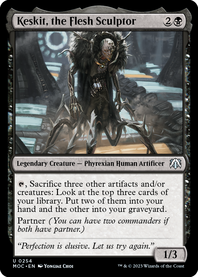 Keskit, the Flesh Sculptor [March of the Machine Commander] Magic: The Gathering