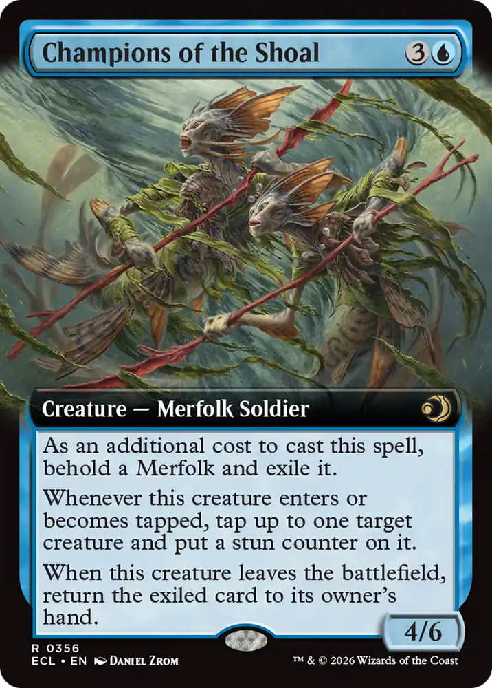 Champions of the Shoal (Extended Art) [Lorwyn Eclipsed] Magic: The Gathering
