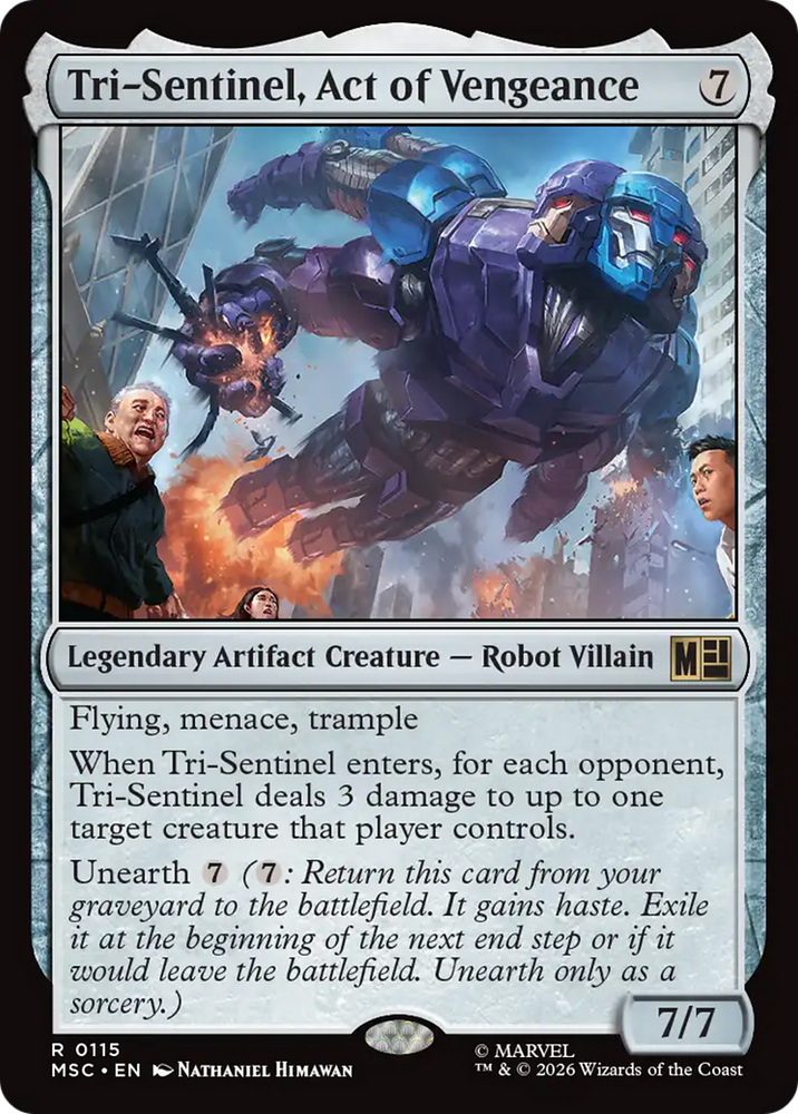 Tri-Sentinel, Act of Vengeance [Marvel Super Heroes Commander] Magic: The Gathering