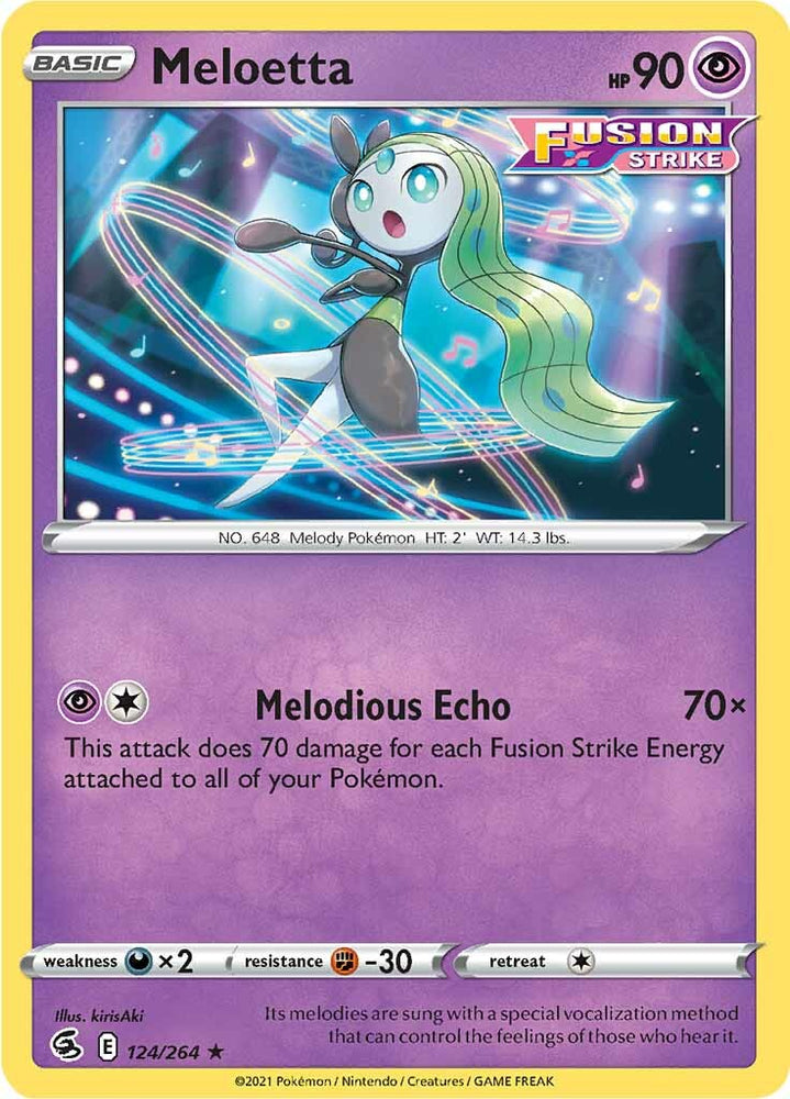 Meloetta (124/264) [Sword & Shield: Fusion Strike] Pokémon