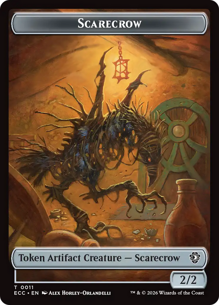 Copy // Scarecrow Double-Sided Token [Lorwyn Eclipsed Tokens] Magic: The Gathering