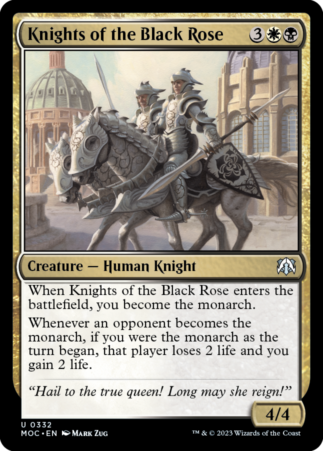 Knights of the Black Rose [March of the Machine Commander] Magic: The Gathering