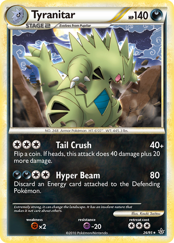 Tyranitar (26/95) [HeartGold & SoulSilver: Unleashed] Pokémon