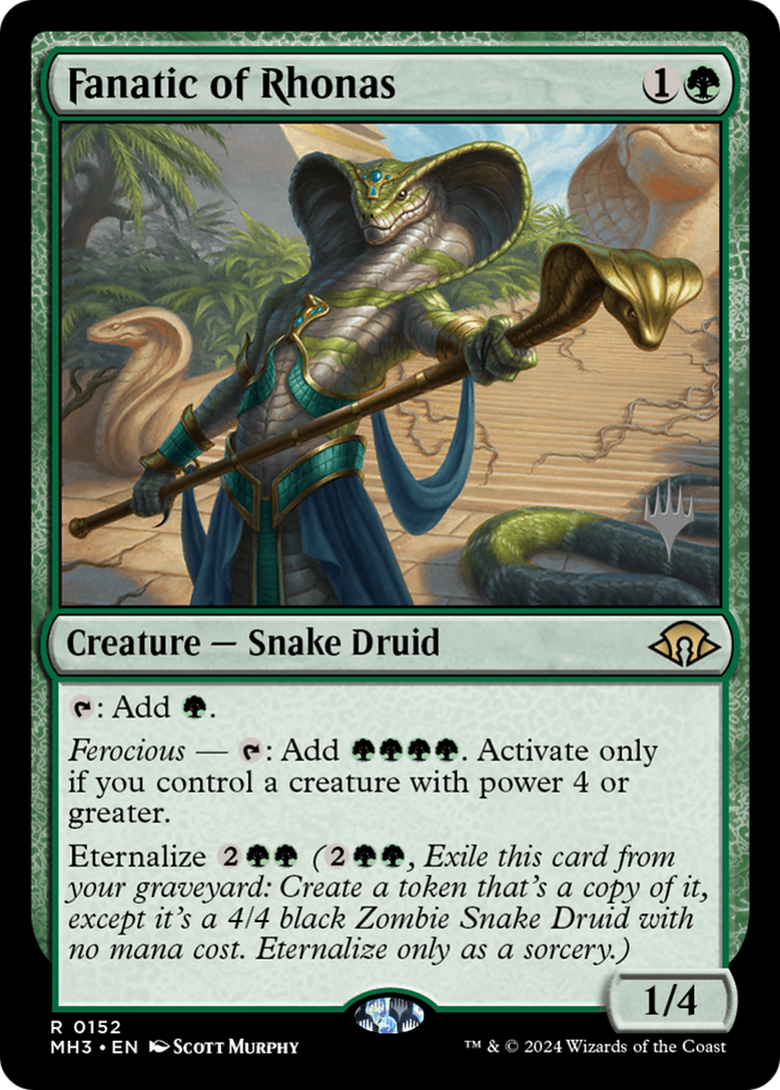 Fanatic of Rhonas [Lorwyn Eclipsed Promos] Magic: The Gathering