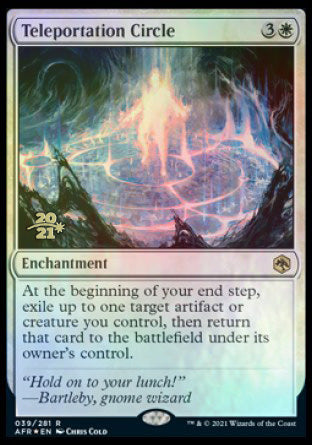 Teleportation Circle [Dungeons & Dragons: Adventures in the Forgotten Realms Prerelease Promos] Magic: The Gathering