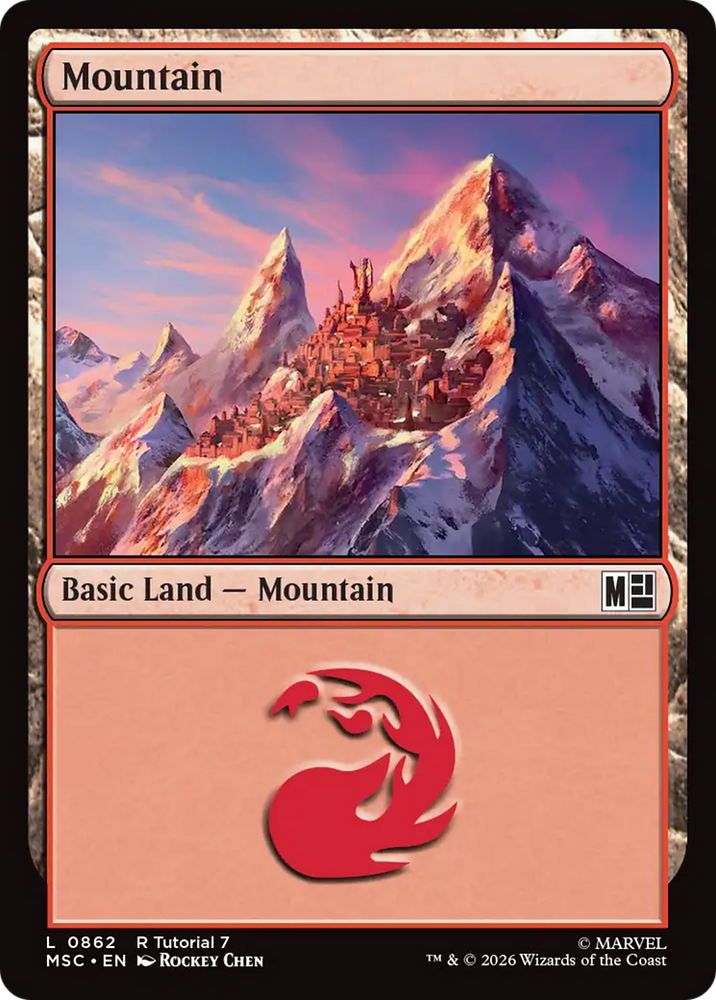 Mountain (0862) [Marvel Super Heroes Commander] Magic: The Gathering