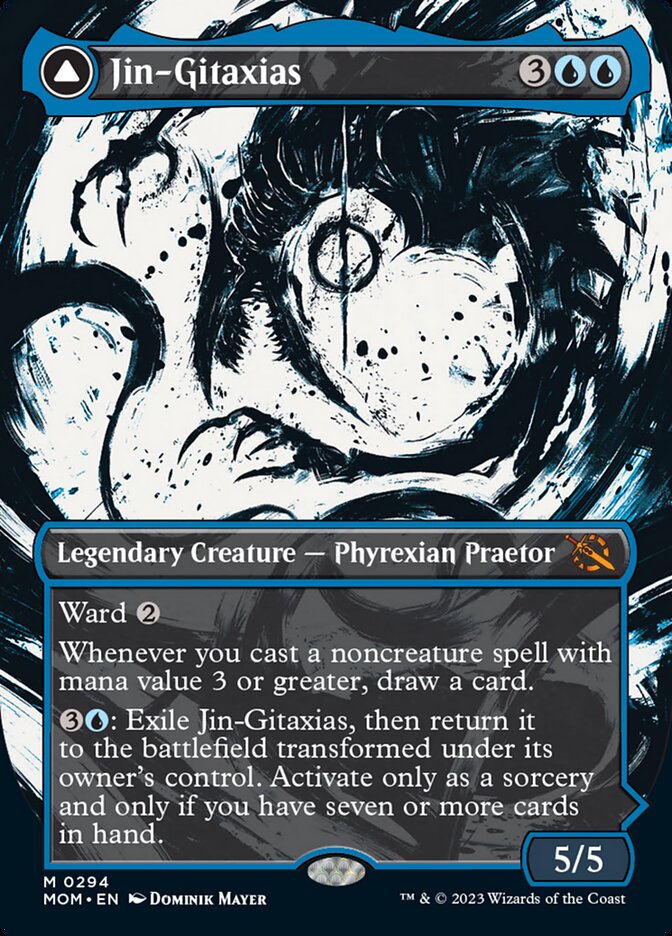 Jin-Gitaxias // The Great Synthesis (Showcase Planar Booster Fun) [March of the Machine] Magic: The Gathering