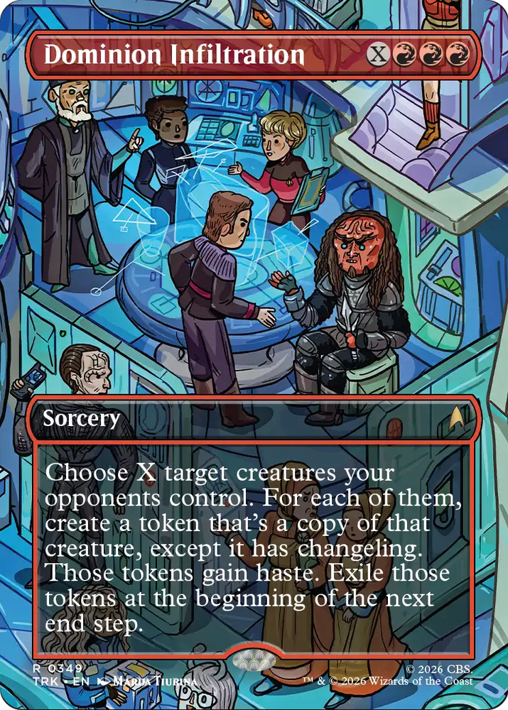 Dominion Infiltration (Borderless) [Star Trek] Magic: The Gathering