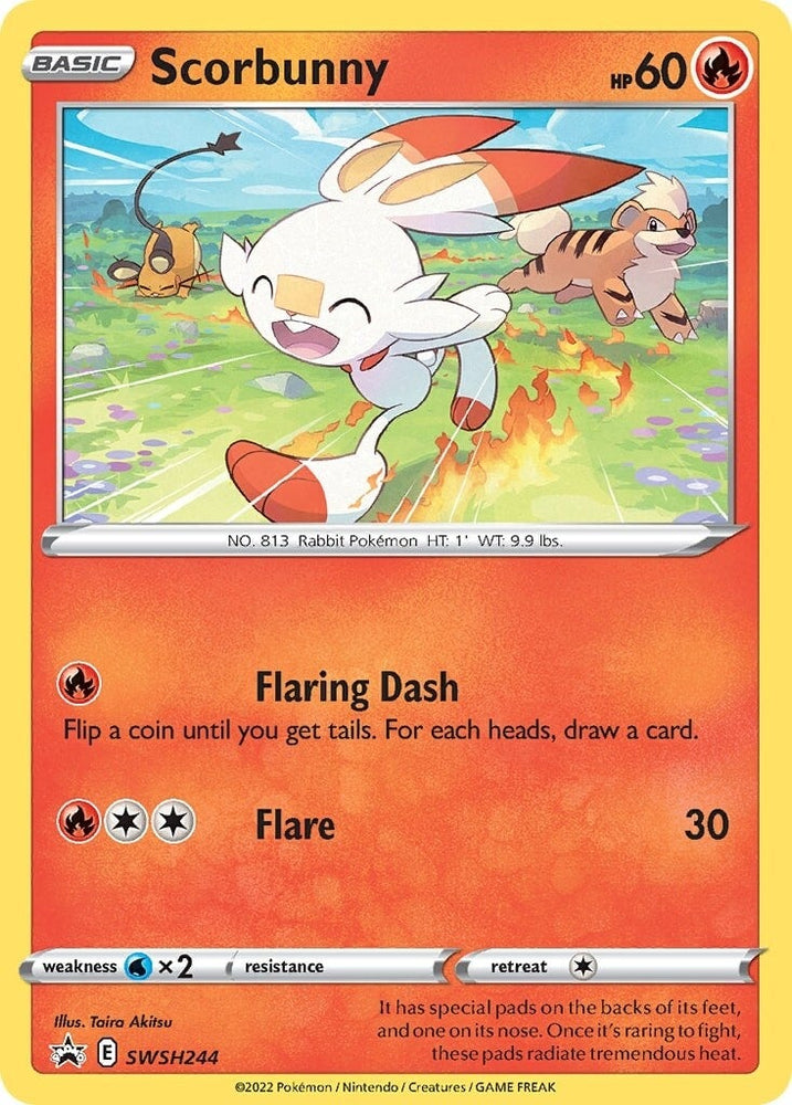 Scorbunny (SWSH244) [Sword & Shield: Black Star Promos] Pokémon