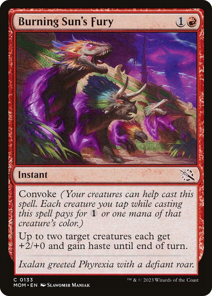 Burning Sun's Fury [March of the Machine] Magic: The Gathering