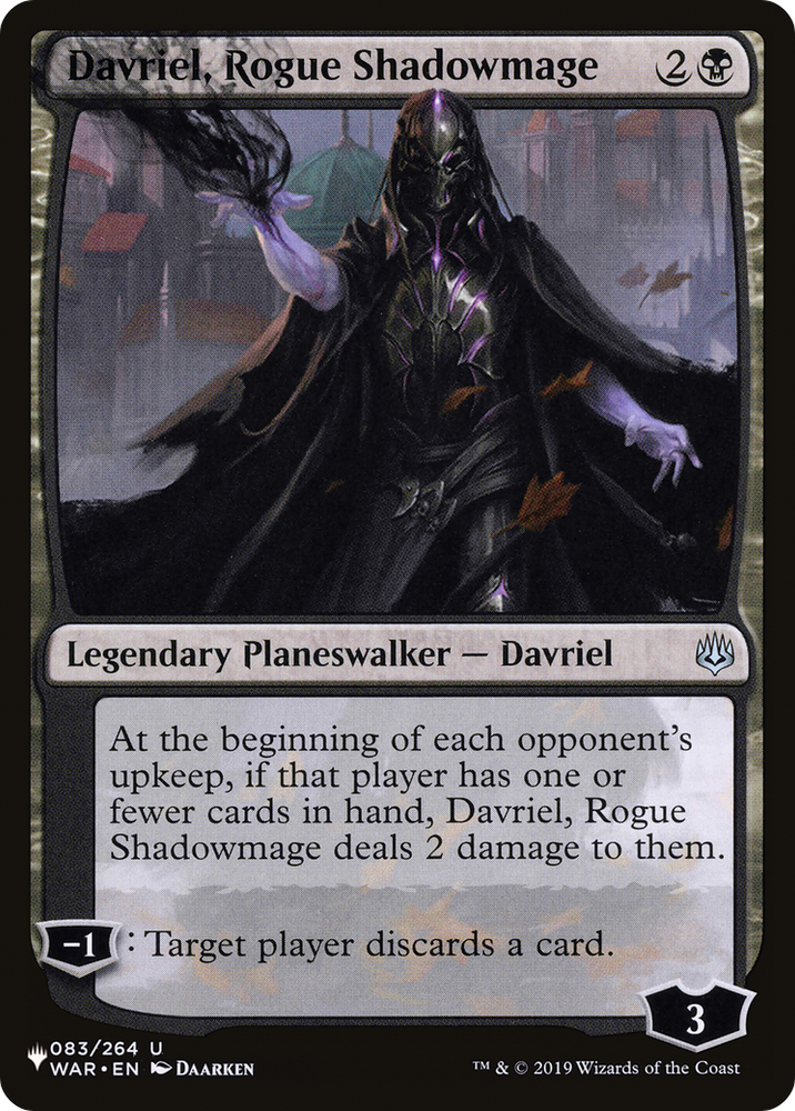 Davriel, Rogue Shadowmage [The List] Magic: The Gathering