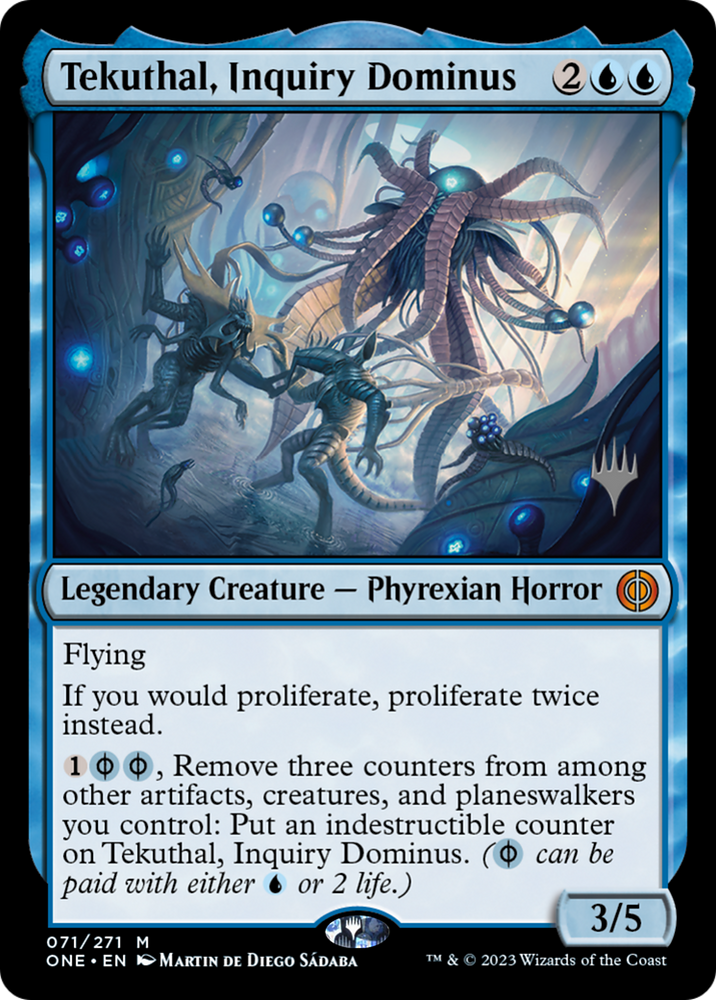 Tekuthal, Inquiry Dominus (Promo Pack) [Phyrexia: All Will Be One Promos] Magic: The Gathering