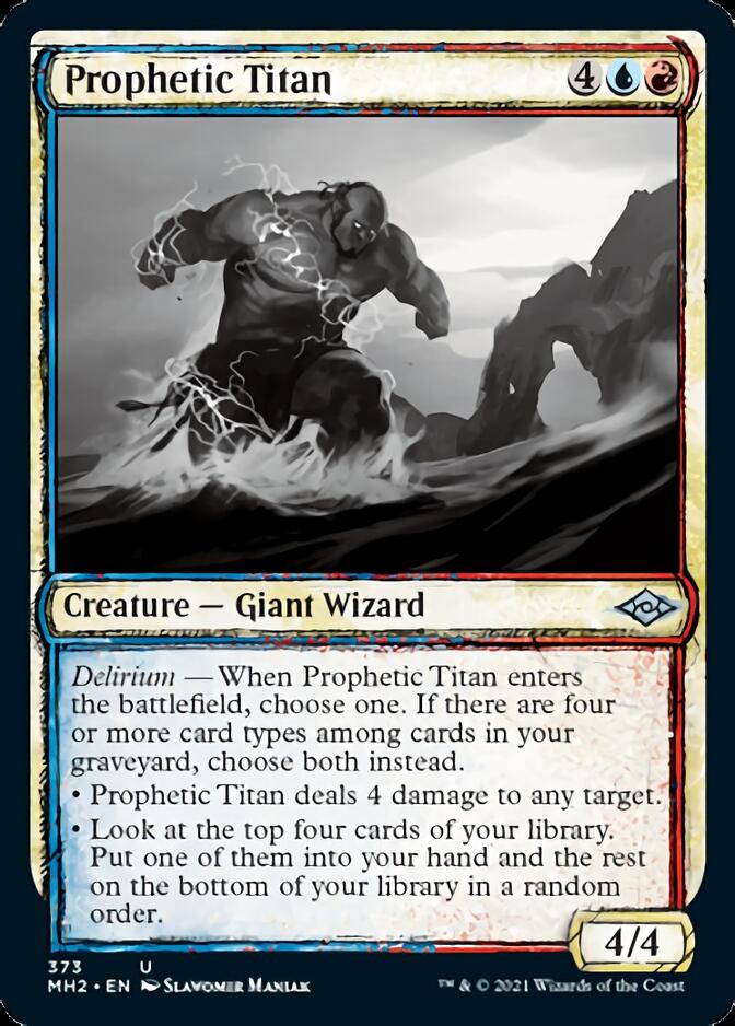 Prophetic Titan (Sketch) [Modern Horizons 2] Magic: The Gathering