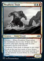 Prophetic Titan (Sketch) [Modern Horizons 2] Magic: The Gathering