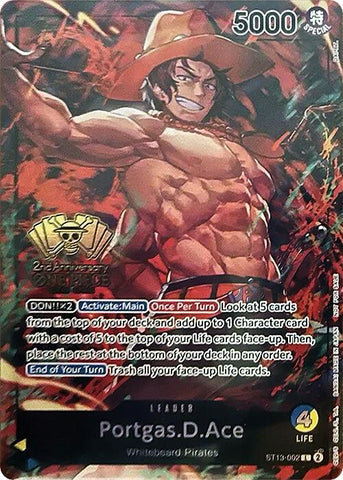 Portgas.D.Ace (2nd Anniversary Tournament) [One Piece Promotion Cards] Bandai