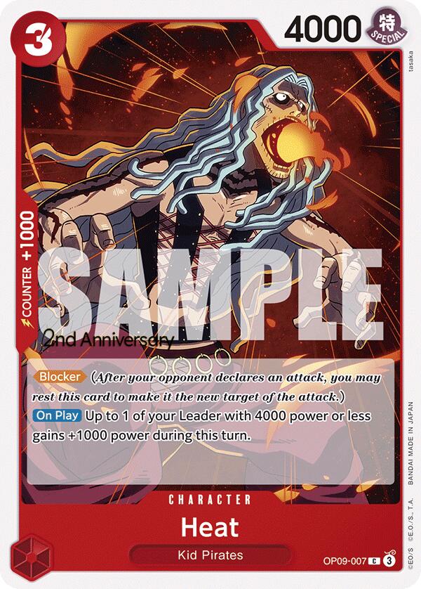 Heat [Emperors in the New World: 2nd Anniversary Tournament Cards] Bandai