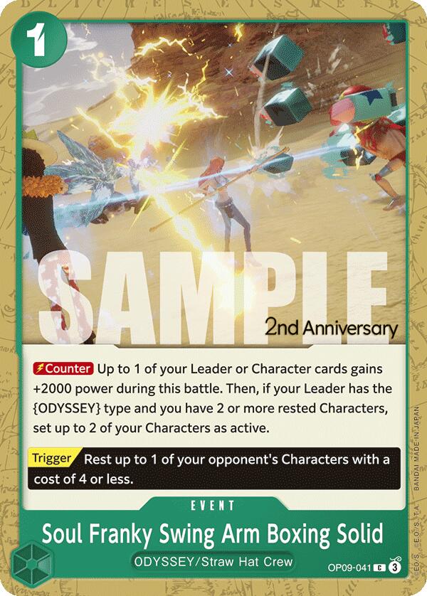 Soul Franky Swing Arm Boxing Solid [Emperors in the New World: 2nd Anniversary Tournament Cards] Bandai