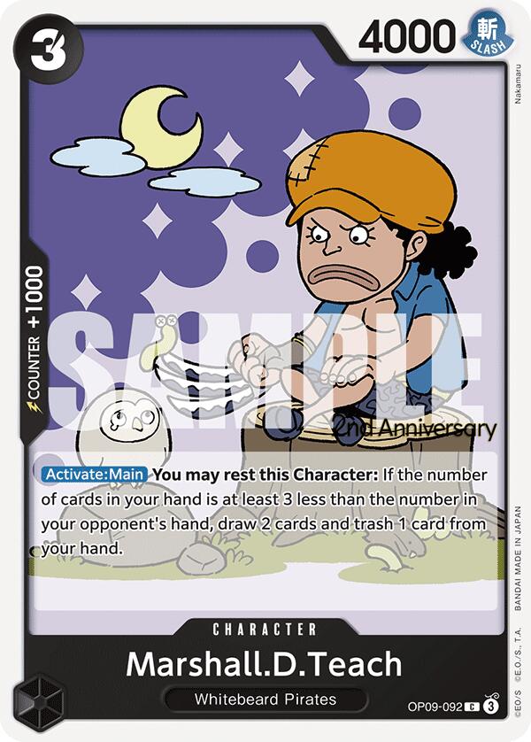 Marshall.D.Teach [Emperors in the New World: 2nd Anniversary Tournament Cards] Bandai