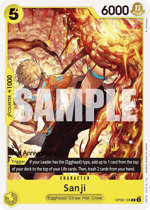 Sanji [Emperors in the New World: 2nd Anniversary Tournament Cards] Bandai