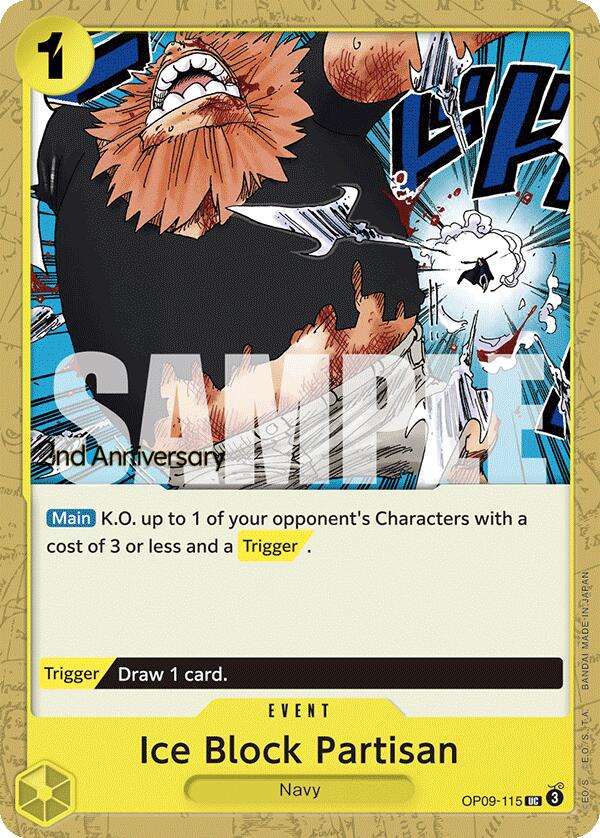 Ice Block Partisan [Emperors in the New World: 2nd Anniversary Tournament Cards] Bandai
