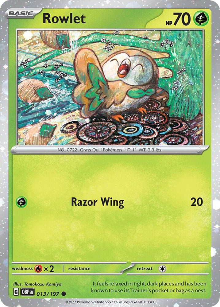 Rowlet (013/197) (Cosmos Holo) [Miscellaneous Cards] Pokémon