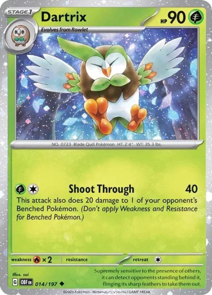 Dartrix (014/197) (Cosmos Holo) [Miscellaneous Cards] Pokémon