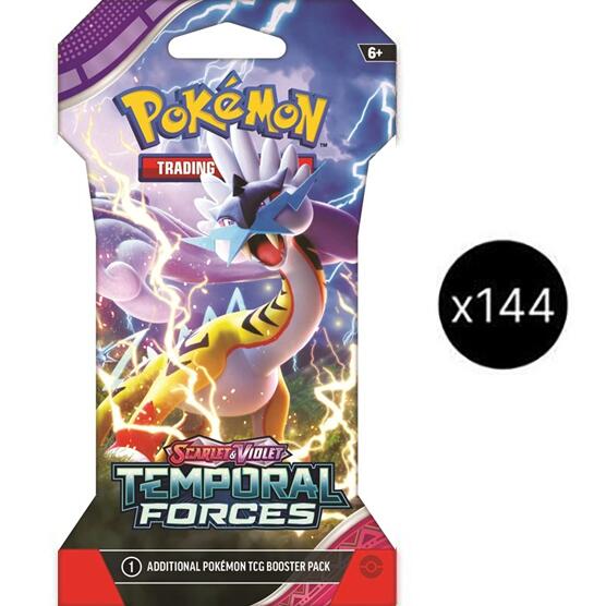 Scarlet & Violet: Temporal Forces - Sleeved Booster Case Pokémon