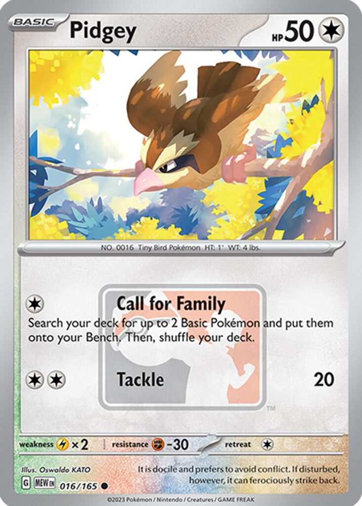 Pidgey (016/165) [League & Championship Cards] Pokémon