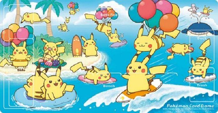 Playmat - Surfing Pikachu & Flying Pikachu (Pokemon Center Japan Exclusive) Pokémon