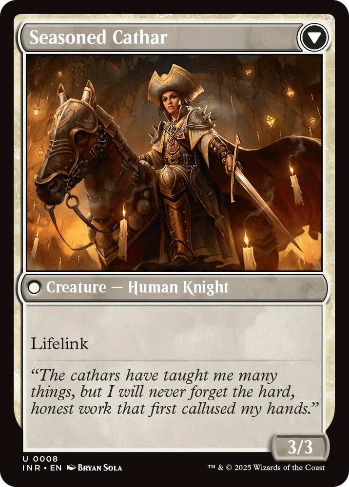 Ambitious Farmhand // Seasoned Cathar [Innistrad Remastered] Magic: The Gathering
