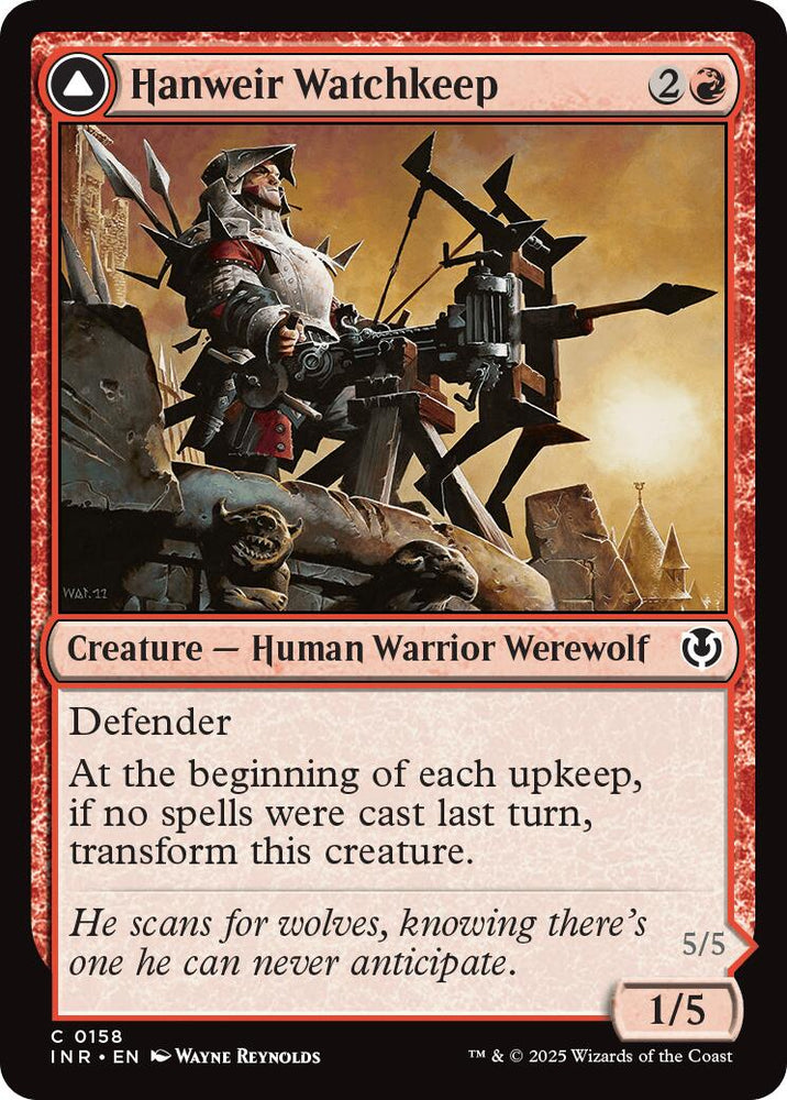 Hanweir Watchkeep // Bane of Hanweir [Innistrad Remastered] Magic: The Gathering