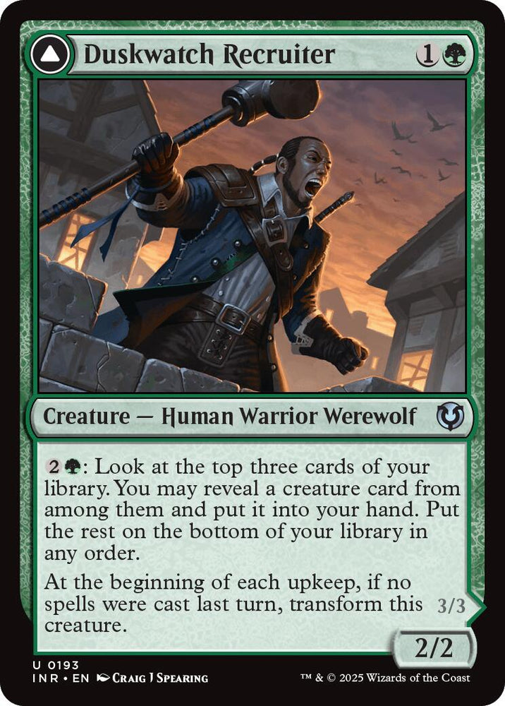 Duskwatch Recruiter // Krallenhorde Howler [Innistrad Remastered] Magic: The Gathering