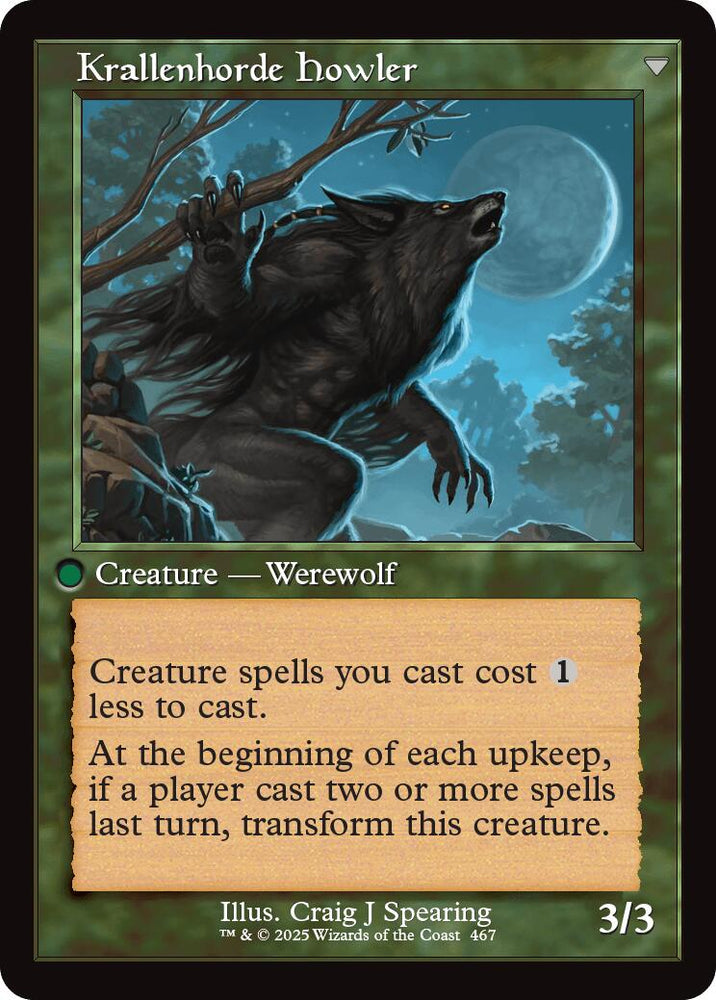 Duskwatch Recruiter // Krallenhorde Howler (Retro Frame) [Innistrad Remastered] Magic: The Gathering