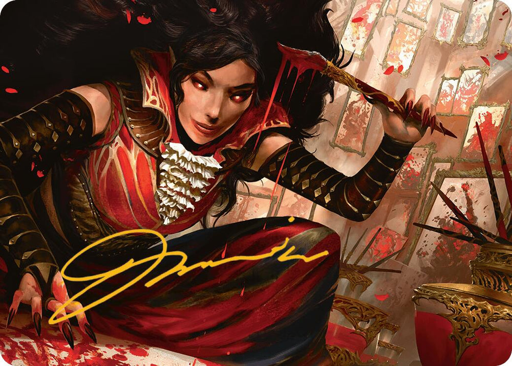 Blood Artist Art Card (Gold-Stamped Signature) [Innistrad Remastered Art Series] Magic: The Gathering