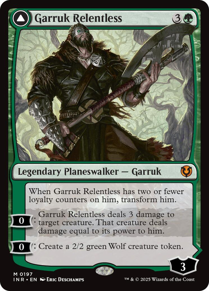 Garruk Relentless // Garruk, the Veil-Cursed [Innistrad Remastered] Magic: The Gathering