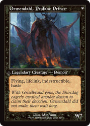 Westvale Abbey // Ormendahl, Profane Prince (Retro Frame) [Innistrad Remastered] Magic: The Gathering