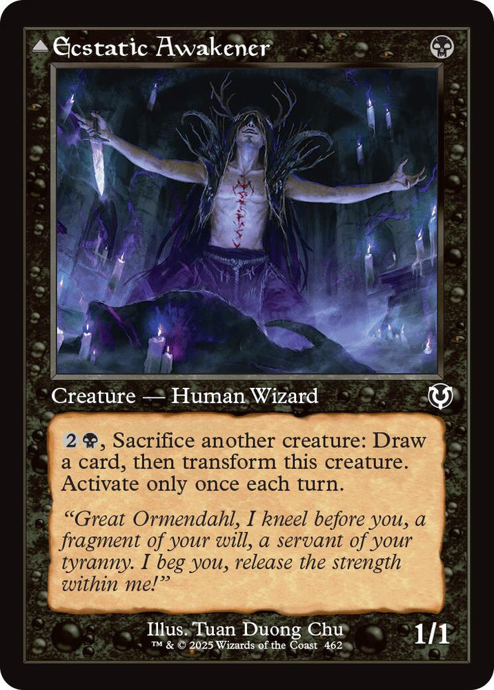 Ecstatic Awakener // Awoken Demon (Retro Frame) [Innistrad Remastered] Magic: The Gathering